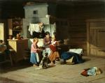 И.А. Пелевин. Кормление ребенка. 1890. Тюменский музей изобразительных искусств